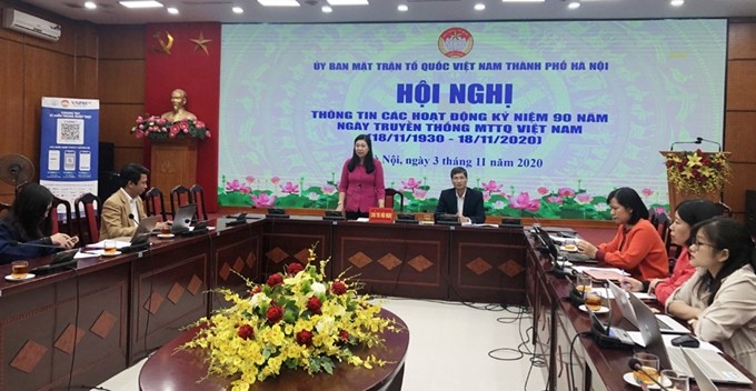 Hanói organiza actividades conmemorativas por 90 años del Frente de la Patria de Vietnam - ảnh 1