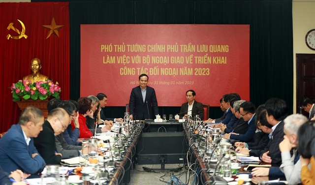 Prioridades de la diplomacia vietnamita en 2023 - ảnh 1