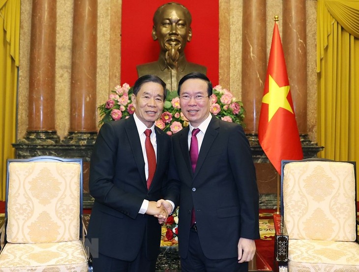 Vietnam y Laos afianzan la cooperación entre organismos del Frente   - ảnh 1
