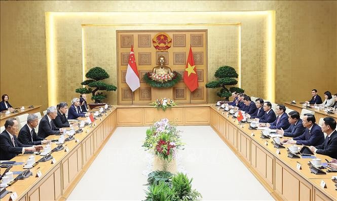Conversaciones de alto nivel Vietnam-Singapur - ảnh 1