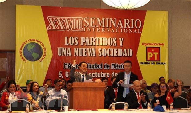 Vietnam participa en Seminario Internacional “Los partidos políticos y una nueva sociedad”, en México - ảnh 1