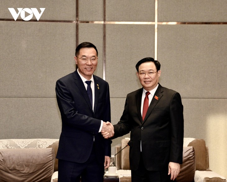 Presidente de Asamblea Nacional de Vietnam recibe a líderes de corporaciones chinas - ảnh 4