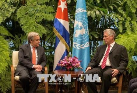 Jefe de la ONU  visita Cuba para la reunión de la Cepal - ảnh 1