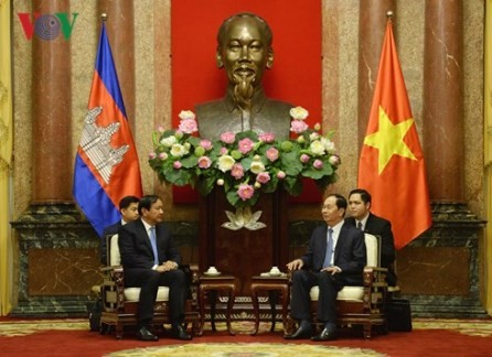 Presidente vietnamita recibe al ministro camboyano de Asuntos Exteriores y Cooperación Internacional - ảnh 1