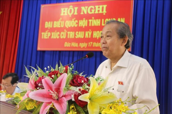 Vicepremier de Vietnam contactan con electores en región sureña - ảnh 1