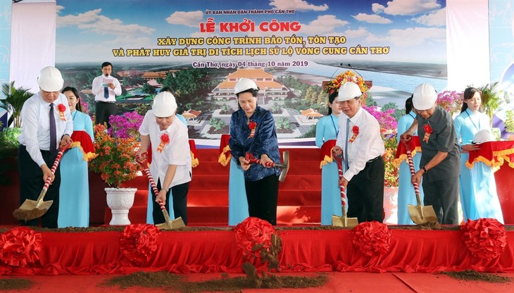 Empiezan construcción de obras para preservación del patrimonio Lo Vong Cung en zona sureña  - ảnh 1