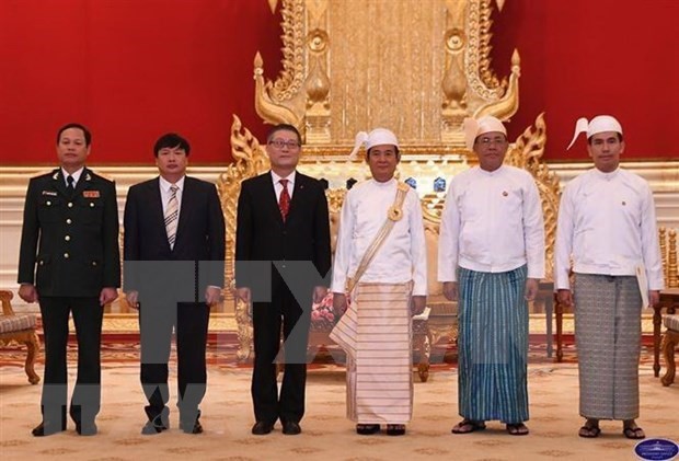 Presidente de Myanmar elogia nexos con Vietnam - ảnh 1