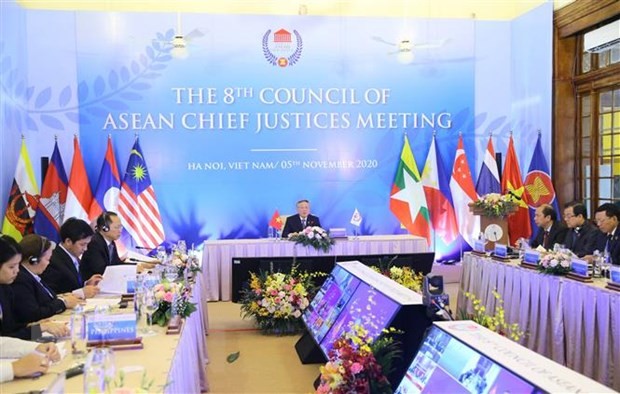 Celebran VIII Conferencia de Jueces Presidentes de la Asean - ảnh 1