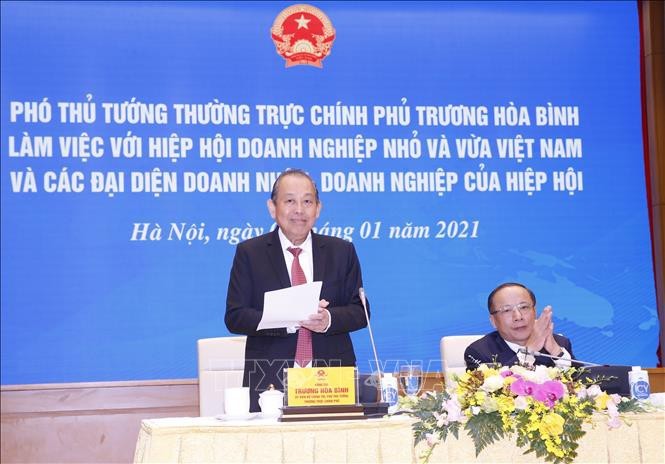 Viceprimer ministro de Vietnam valora papel de las pymes en el desarrollo nacional - ảnh 1