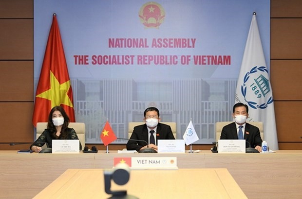 Vietnam asiste a la reunión virtual de la UIP sobre la respuesta al cambio climático - ảnh 1