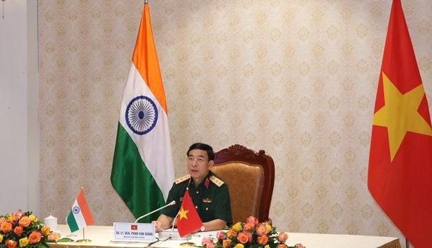 Ministros de Defensa de Vietnam y de la India conversan sobre relaciones bilaterales - ảnh 1