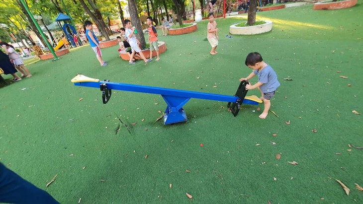 Patios de recreo al aire libre para menores de Hanói - ảnh 1
