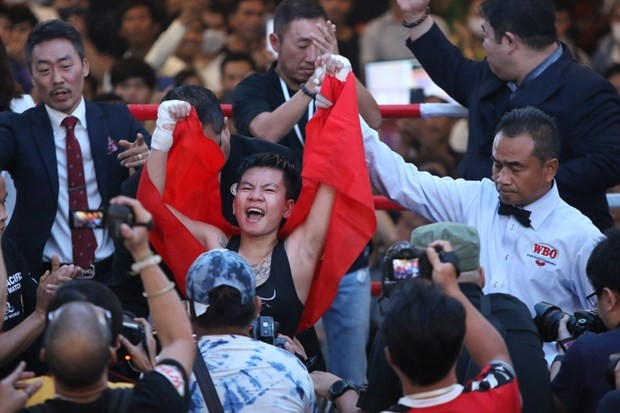 Boxeadora vietnamita conquistará el cinturón mundial en Corea del Sur - ảnh 1