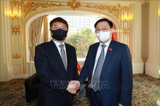 Presidente de la Asamblea Nacional se reúne con el ex asesor político del presidente surcoreano - ảnh 1