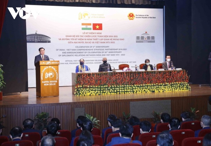 Celebración del quinto aniversario del establecimiento de la Asociación Estratégica Integral Vietnam-India - ảnh 1