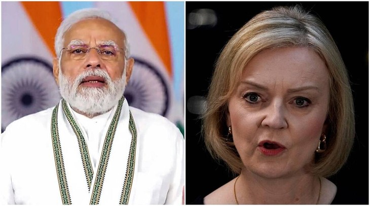 Nueva primera ministra británica conversa por teléfono con líderes de Francia e India - ảnh 1