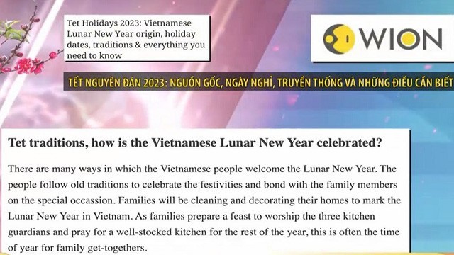 Prensa internacional resalta el significado del Año Nuevo Lunar en Vietnam - ảnh 1