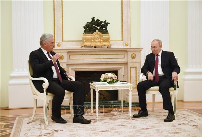 Presidente cubano reitera solidaridad con Rusia - ảnh 1
