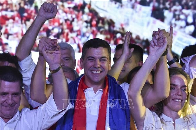 Santiago Peña juramenta como nuevo presidente de Paraguay  - ảnh 1