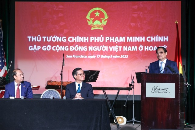 Premier de Vietnam se reúne con connacionales en Estados Unidos - ảnh 1