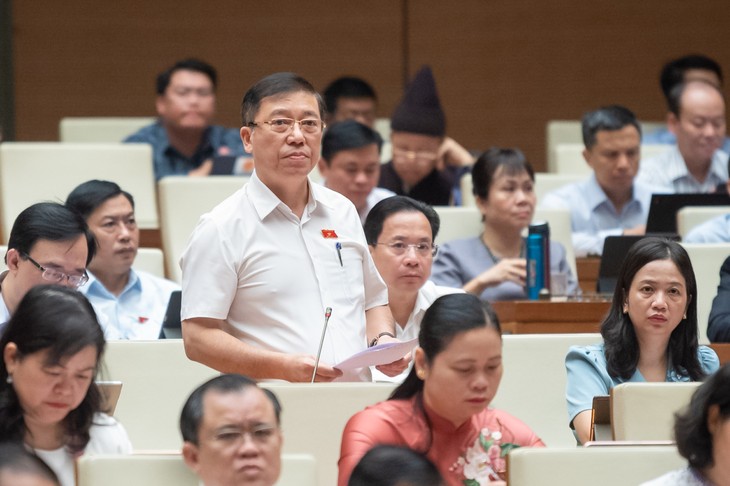 Asamblea Nacional de Vietnam continúa debatiendo la situación socioeconómica  - ảnh 1
