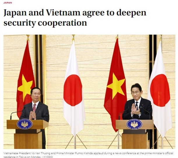Los medios japoneses informan sobre la visita del presidente Vo Van Thuong - ảnh 1