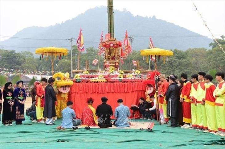 Long Tong, festividad singular de la etnia Tay en Ha Giang - ảnh 1