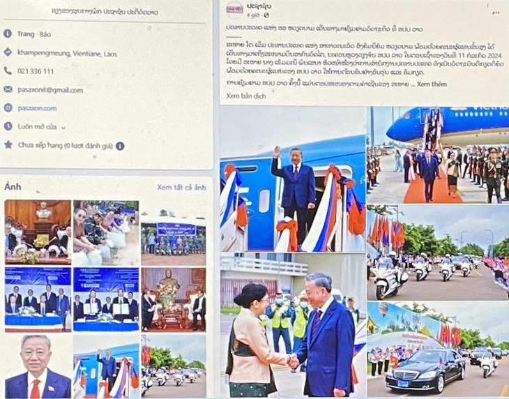 Amplía repercusión mediática de visita del presidente vietnamita a Laos - ảnh 1