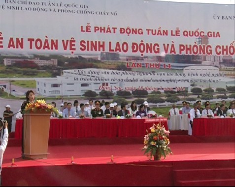 越南劳动卫生安全与防火防暴国家行动周活动正式启动 - ảnh 1