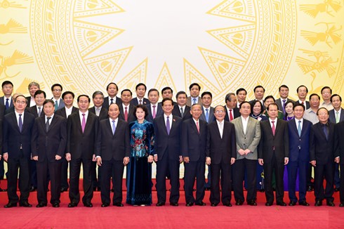 越南12届和13届政府成员见面会举行 - ảnh 1