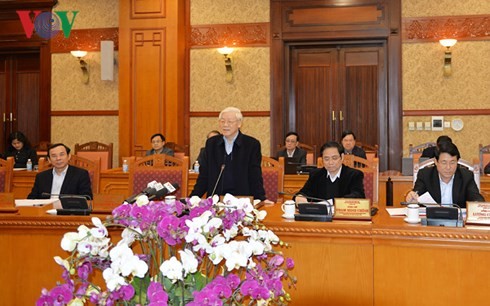 越共中央书记处召开会议 评估2018年春节组织指示落实结果 - ảnh 1