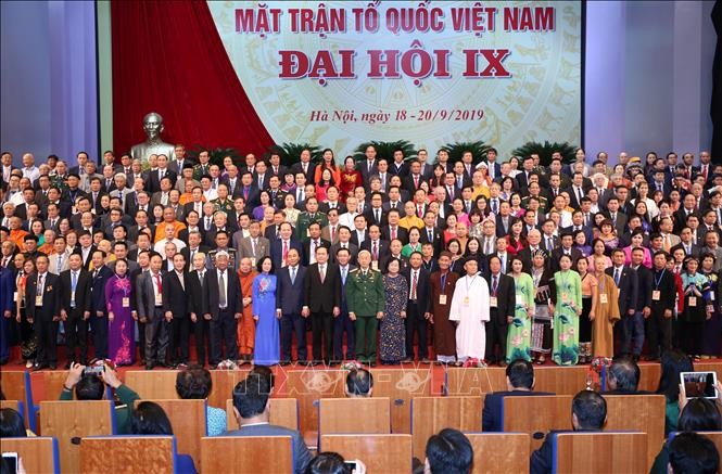 越南祖国阵线第九届全国代表大会闭幕 - ảnh 1