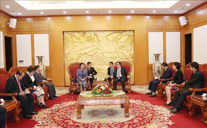越共中央对外部部长黄平君会见老挝人民革命党中央对外部代表团 - ảnh 1