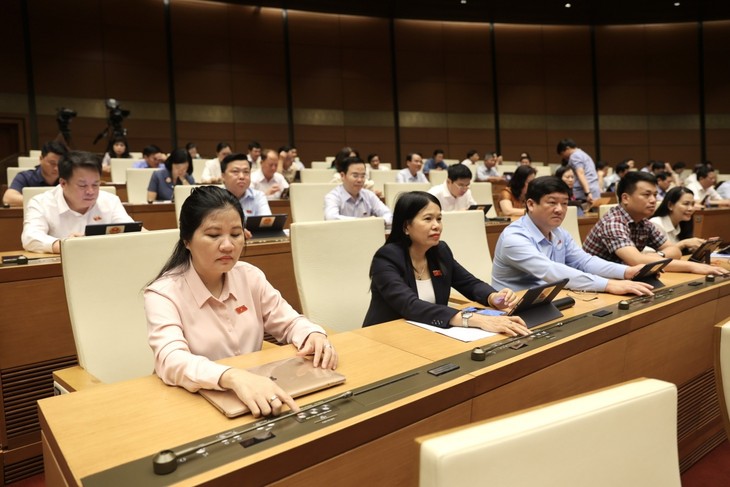 越南国会通过对国会或人民议会选举或批准的任职人员进行信任投票的决议修改补充草案 - ảnh 1