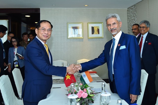 越南外交部长裴青山会见印度外长和澳大利亚外长 - ảnh 1