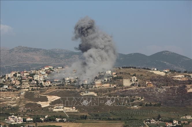 以色列继续对加沙地带、黎巴嫩、叙利亚发动空袭 - ảnh 1