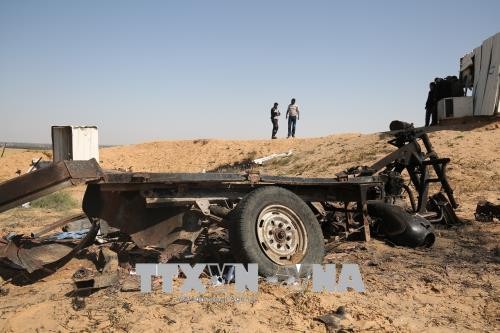  Gaza: 4 Palestiniens tués par une explosion près de la frontière israélienne - ảnh 1