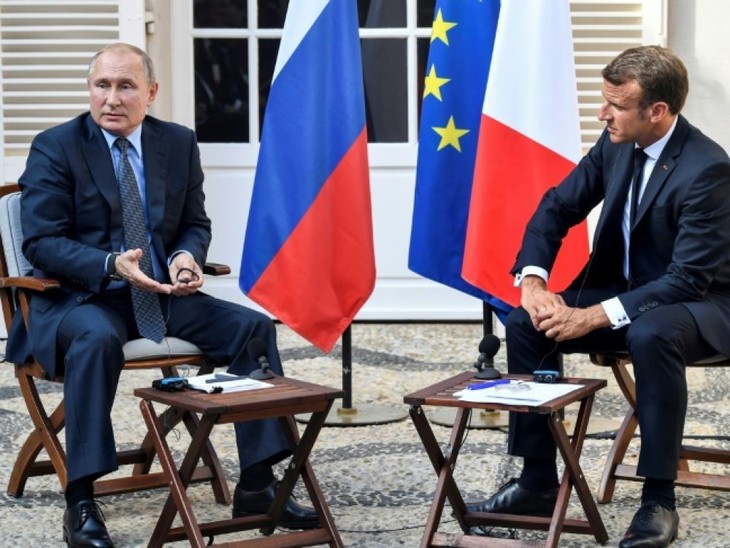 Conférence de presse de Vladimir Poutine et Emmanuel Macron - ảnh 1