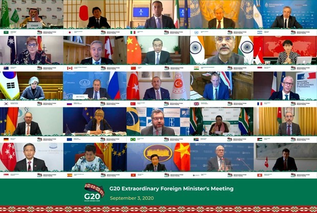COVID-19: les ministres du G20 favorable à une gestion transfrontalière coordonnée - ảnh 1