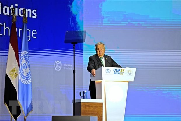 COP27:  le chef de l’ONU appelle à un pacte de solidarité pour le climat - ảnh 1