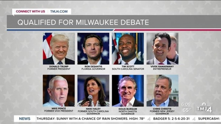 Élections présidentielles américaines : 8 candidats républicains participent au premier débat - ảnh 1