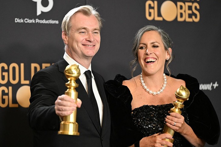Triomphe de 'Oppenheimer', le biopic de Christopher Nolan, aux Golden Globe Awards - ảnh 1