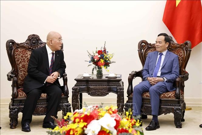 Trân Luu Quang reçoit les présidents de la KOICA et de la Fondation pour la paix - ảnh 2
