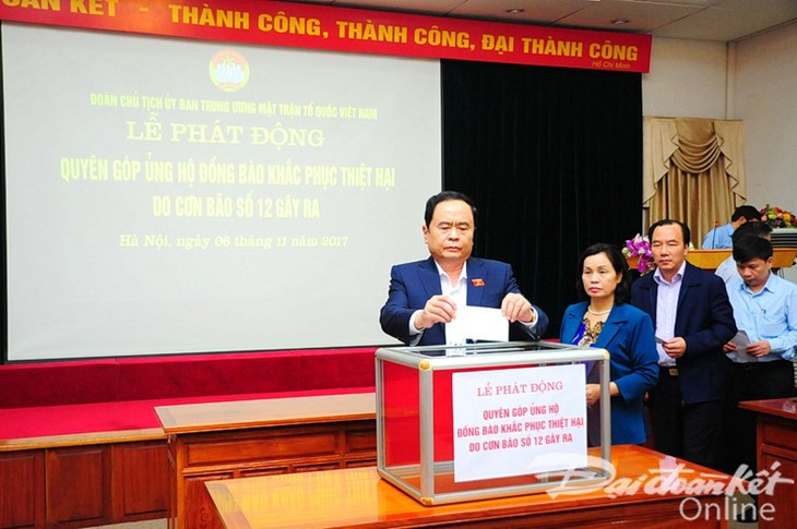 Fund-raising campaign launched for storm Damrey victims - ảnh 1