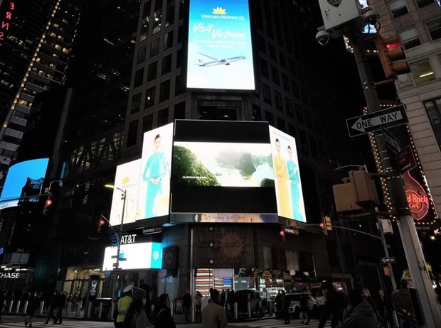 Vietnam's image shown at Times Square  - ảnh 1