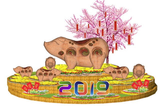 Une kyrielle d’activités en l’honneur de l’année du cochon 2019 - ảnh 1