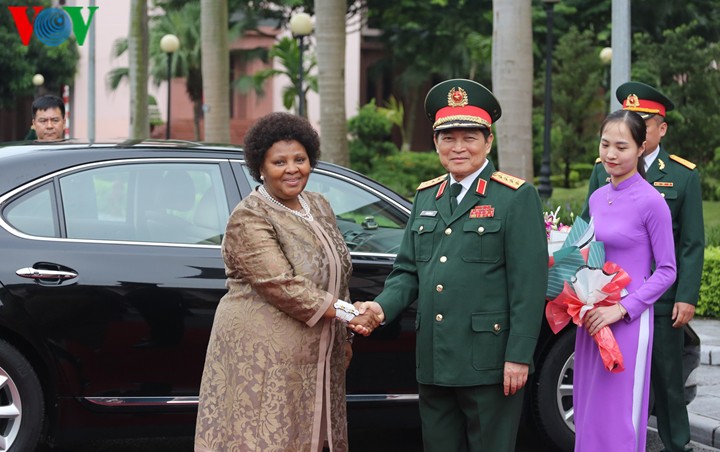 Entretien entre le ministre vietnamien de la Défense et son homologue sud-africaine - ảnh 1
