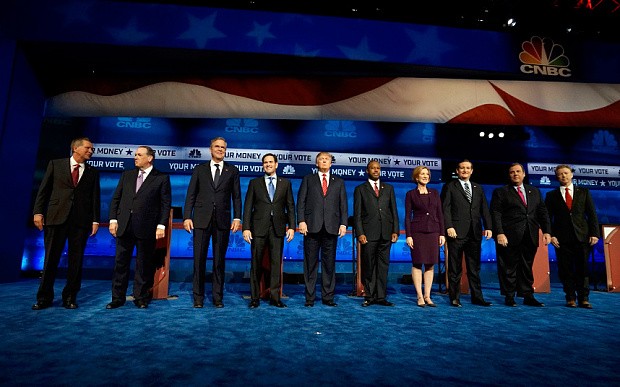 Top Republican US presidential candidates meet for third debate - ảnh 1