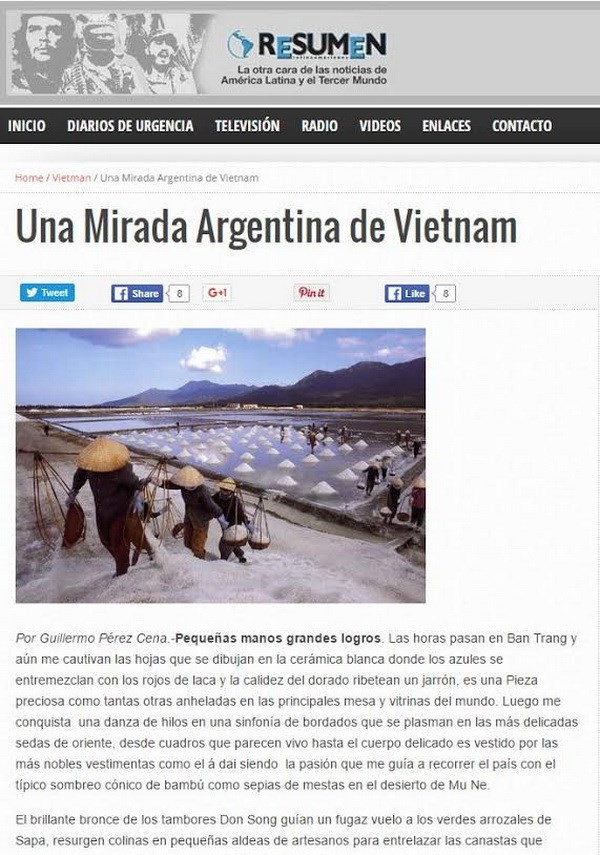 Argentina’s newspaper praises Vietnam’s beauty - ảnh 1