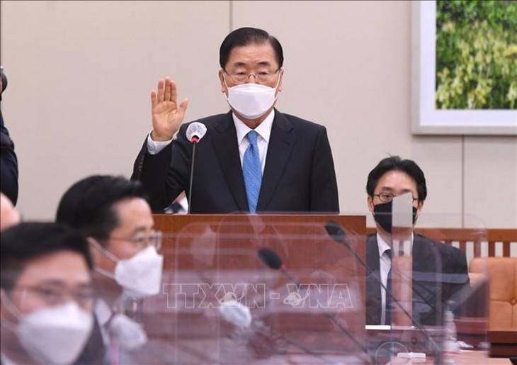 South Korea's new top diplomat calls for peace on Korean Peninsula  - ảnh 1